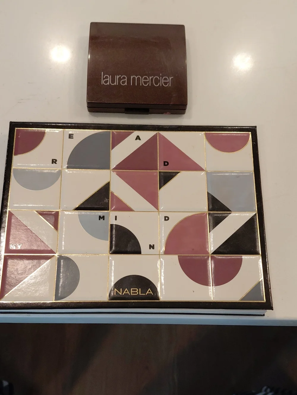 Nabla Eyeshadow Palette - Mauve, Black  brown, and Pink Shades...FREE MERCIER